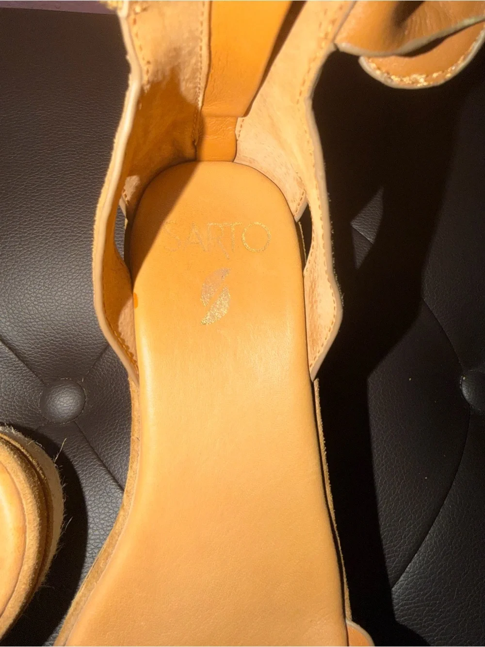 Franco Sarto tan suede
